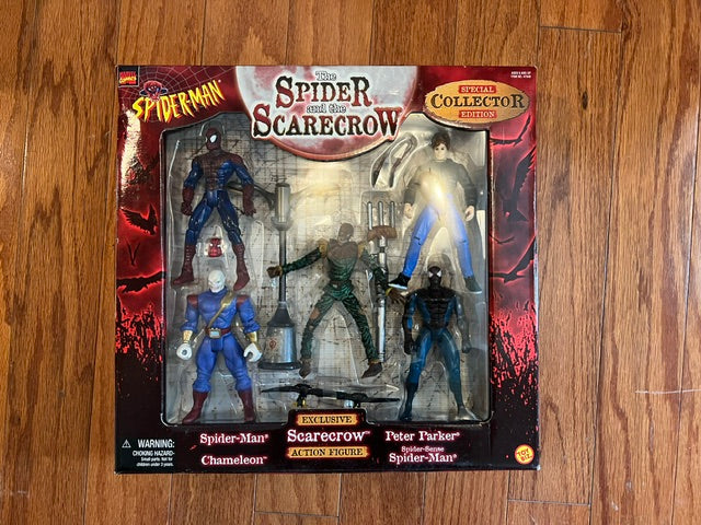ToyBiz 1998 Spider-Man "The Spider and the Scarecrow" Special Collector Edition 5-Figure Set - NIB