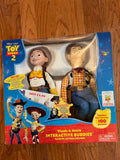 1999 Toy Story 2 Woody & Jessie Interactive Buddies Talking Action Figures - Thinkway Toys