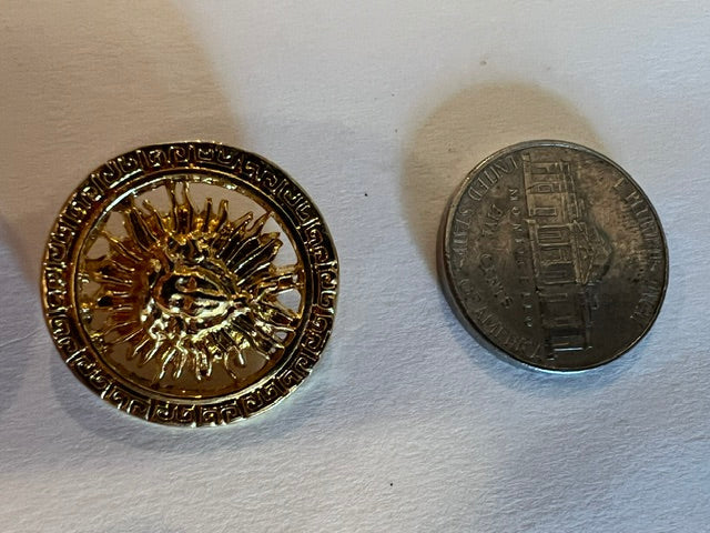 Versace Gold-Tone Medusa Starburst Shank Buttons, 7/8" - Set of 23