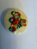 Vintage 1970s-80s Clown in Car Shank Buttons - Lot of 30, 1.5" Glossy Novelty