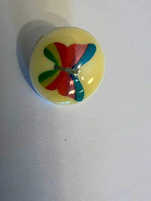 Vintage 1970s-80s Butterfly Shank Buttons - Lot of 50 (7/8") Lauber Novelty Button Co.