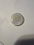 Vintage Off-White Pearlescent 4-Hole Buttons, 3/4" - Set of 25 (Lauber Novelty Button Co.)