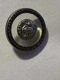 Vintage 1970s Medusa Face Shank Buttons - 1 inch, Set of 3
