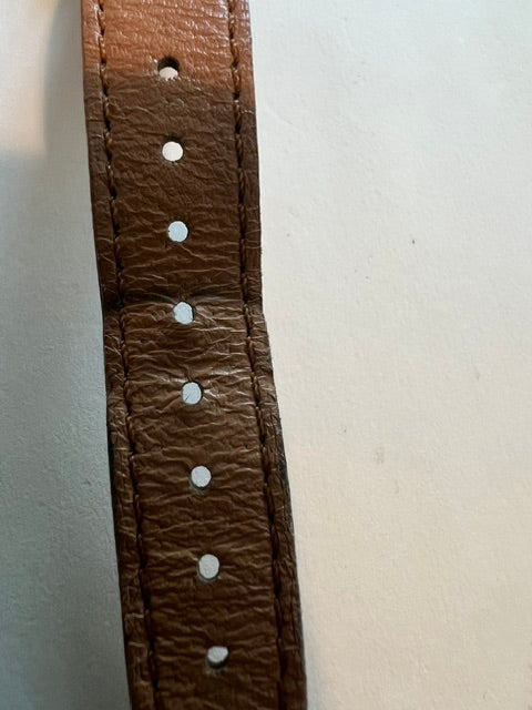 Vintage 1991 Disney The Rocketeer Boys' Tank Watch with Brown Leather Strap
