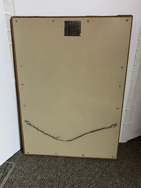 Custom Arts & Crafts Mirror with Authentic 1920s Grueby Mini Tiles