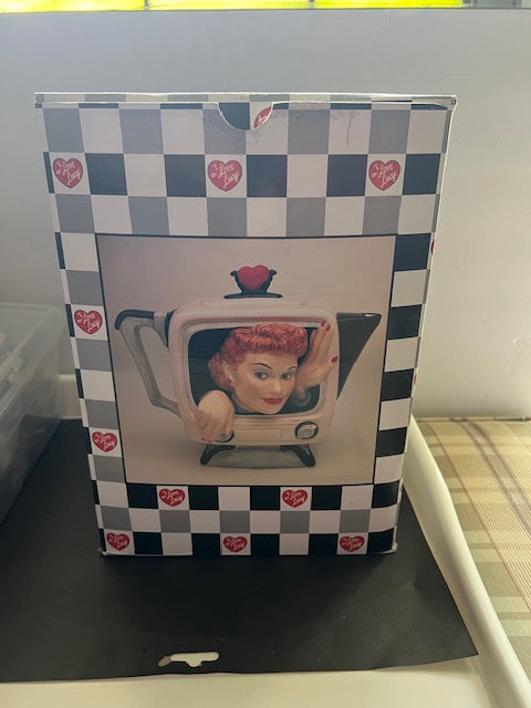1996 I Love Lucy Figural Teapot - Mint in Box, Never Used