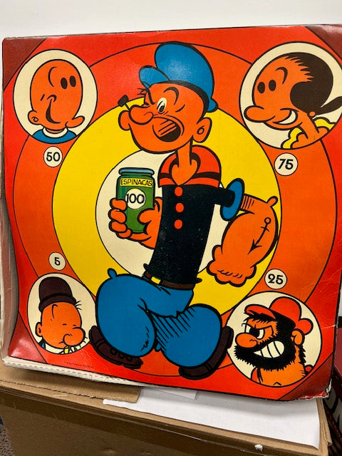 Rare Vintage "Popeye-Tell" Bow & Arrow Target Game by Suaysport - Complete in Box