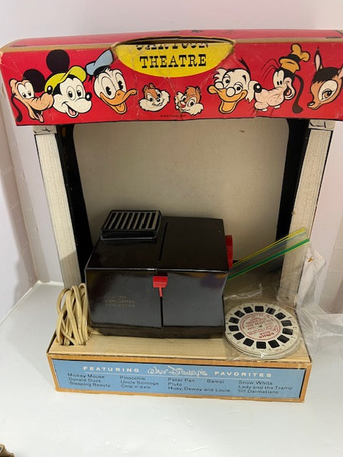 Vintage Sawyer Mickey Mouse Theatre Projector & Viz-Vue Viewer with Original Boxes