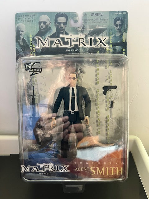 N2 Toys The Matrix Agent Smith Action Figure - Sealed in Box