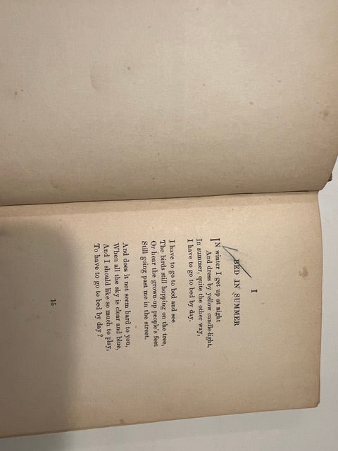 A Child's Garden of Verses by Robert Louis Stevenson - 1899 Henry Altemus Antique Edition