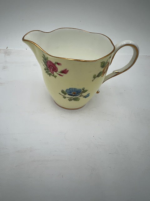 Paragon Fine Bone China Sugar Bowl & Creamer Set - Yellow Floral, England