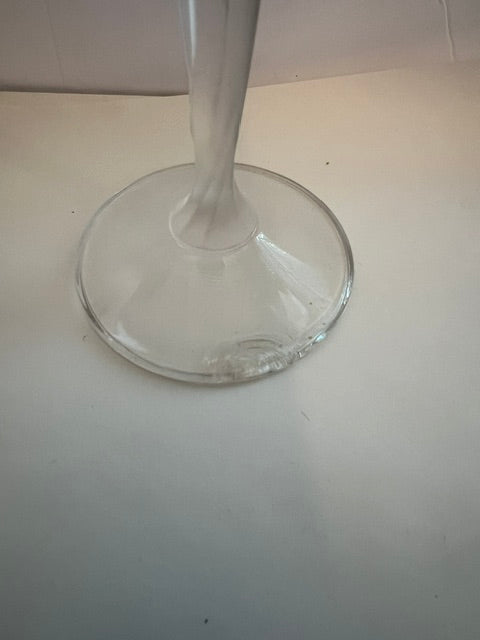 Mikasa Crystal Wine Glasses with Frosted Stems - Set of 4