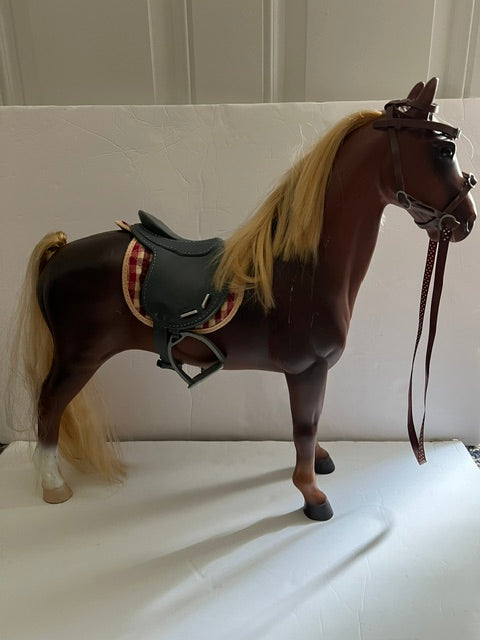 Large Our Generation by Battat Toy Horse with Saddle, Harness & Stirrups