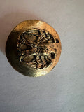 Vintage Gold-Plated Raised Eagle Shank Buttons, 1 Inch — Lot of 6