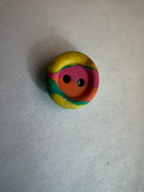 Vintage Rainbow 1/2" 2-Hole Buttons - Lot of 25 (Late 1970s-Early 1980s)