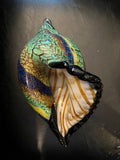 Badash Firestorm Murano-Style Art Glass Conch Shell, 8x5 in.