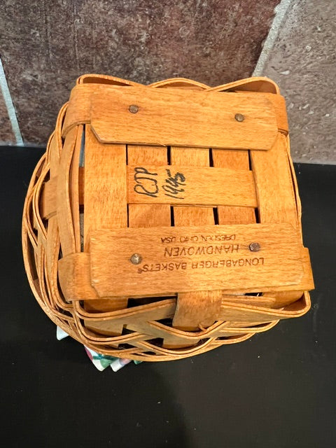 Set of 3 Vintage Longaberger Hostess Baskets with Garden Splendor Liners