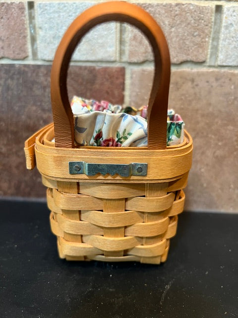 Set of 3 Vintage Longaberger Hostess Baskets with Garden Splendor Liners