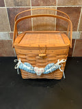 1990 Longaberger Hostess Weekender Basket - Signed KSB with Lid & Liner
