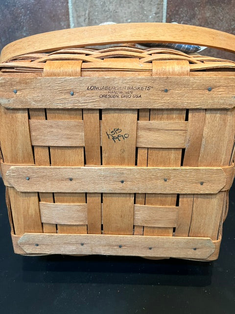 1990 Longaberger Hostess Weekender Basket - Signed KSB with Lid & Liner