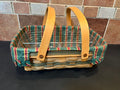 1996 Longaberger Holiday Cheer Basket - Complete with Liner & Divided Protector