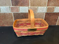 Longaberger 1990 Christmas Collection Gingerbread Basket with Plastic Liner