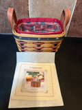 Longaberger 2003 Collectors Club Proudly American Patriotic Salt & Pepper Basket