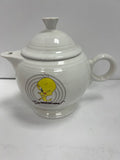 Fiesta Ware Warner Bros. Looney Tunes Tweety "Dewicious" Teapot - White