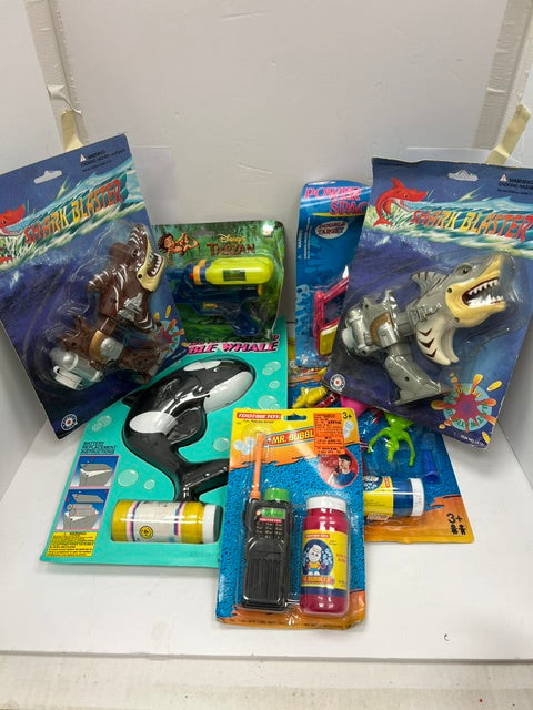Vintage 1990s Water Guns & Bubble Makers - Lot of 7 (New in Package)