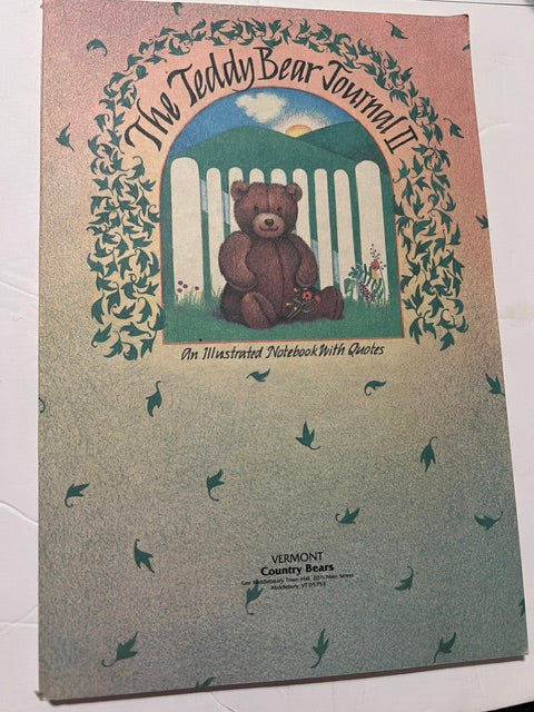 Vintage "The Teddy Bear Journal II" Illustrated Notebook with Quotes – Vermont Country Bears