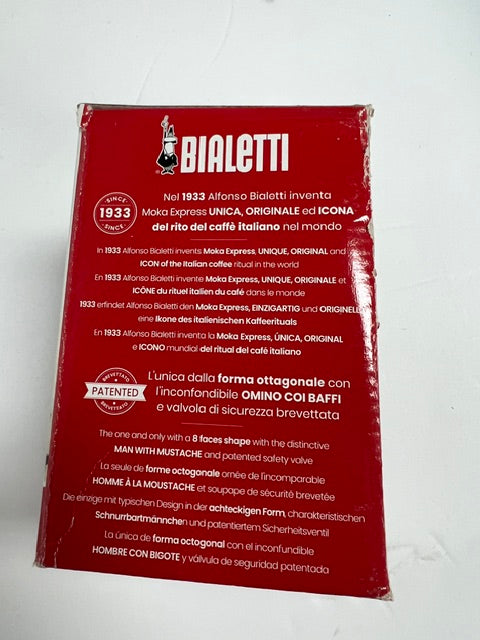 Bialetti Moka Express 1-Cup Stovetop Espresso Maker (60ml) + Bonus Coffee Apron or Puzzle