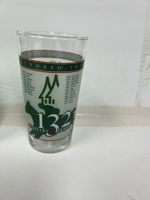 Kentucky Derby 16 oz Collector Glasses - Set of 7 (2004, 2006, 2015, 2016)