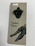 Daytona Beach Wall-Mount Bottle Opener with Alligator Design