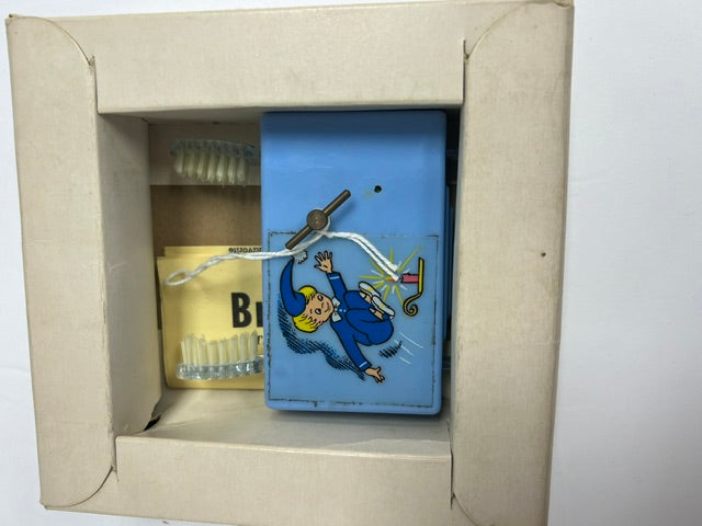 Vintage 1950s Brush 'n Hum Musical Toothbrush Holder in Original Box