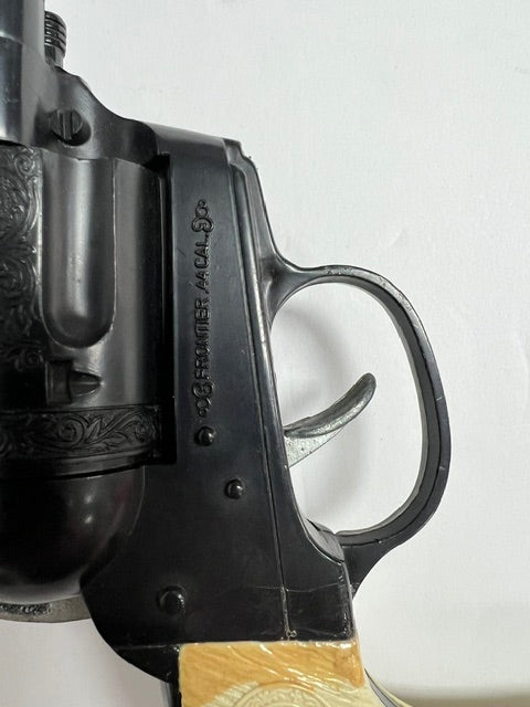 Vintage "Frontier 44 Cal." Toy Cap Gun Revolver with Faux Ivory Grips