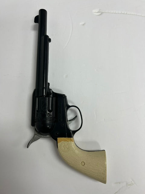 Vintage "Frontier 44 Cal." Toy Cap Gun Revolver with Faux Ivory Grips