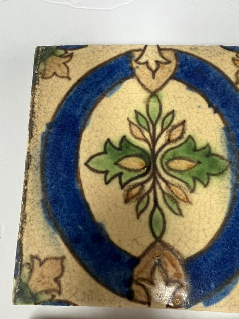 1930s American Encaustic Tiling Co. (AET) Matched Set of 8 Tiles + 1 Free — 6" x 6" Vintage
