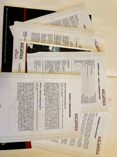Rare Battlestar Galactica 2003 Miniseries TV Critics Press Kit / Promo Folder (Sci Fi Channel)