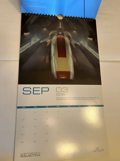 Rare Battlestar Galactica 2003-2004 Miniseries Promo Calendar - TV Critics Exclusive