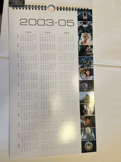 Rare Battlestar Galactica 2003-2004 Miniseries Promo Calendar - TV Critics Exclusive