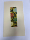 1938 Japanese Woodblock Print with Gold, Signed Harada Gyoho - Floral Design, Matted
