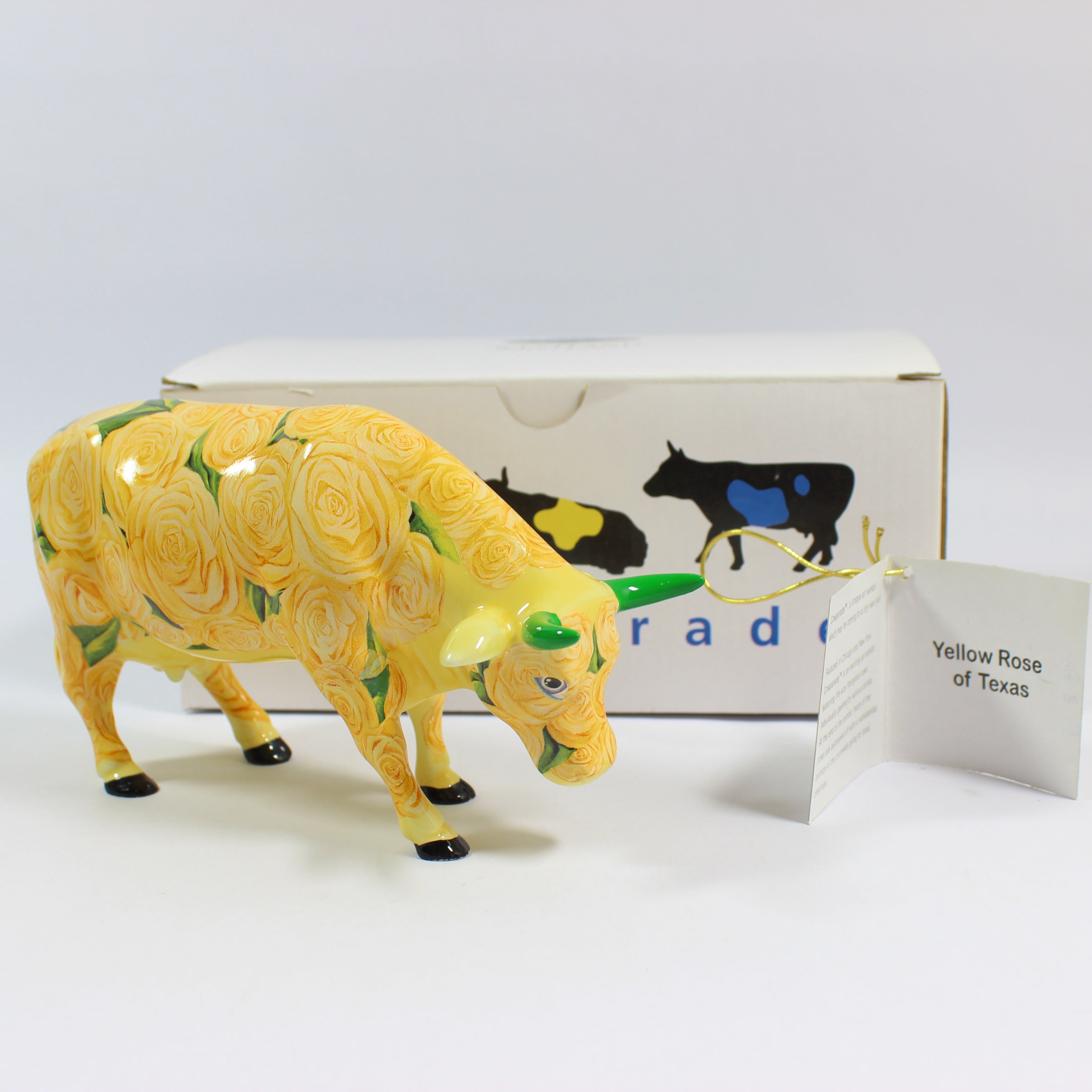 Cow Parade Yellow Rose of Texas (2000)