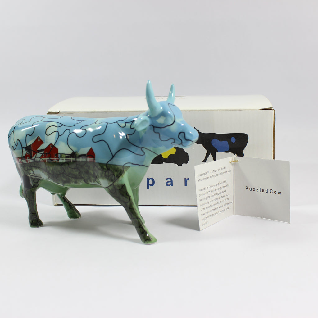 Cow Parade Puzzled Cow (2001)