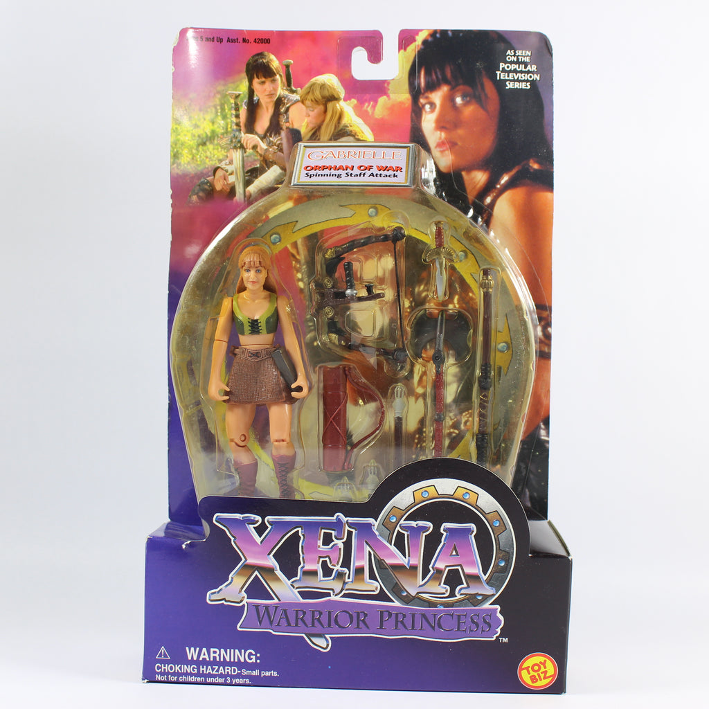 Gabrielle: Orphan of War (Spinning Staff Attack), Xena: Warrior Princess, Toybiz, 1998