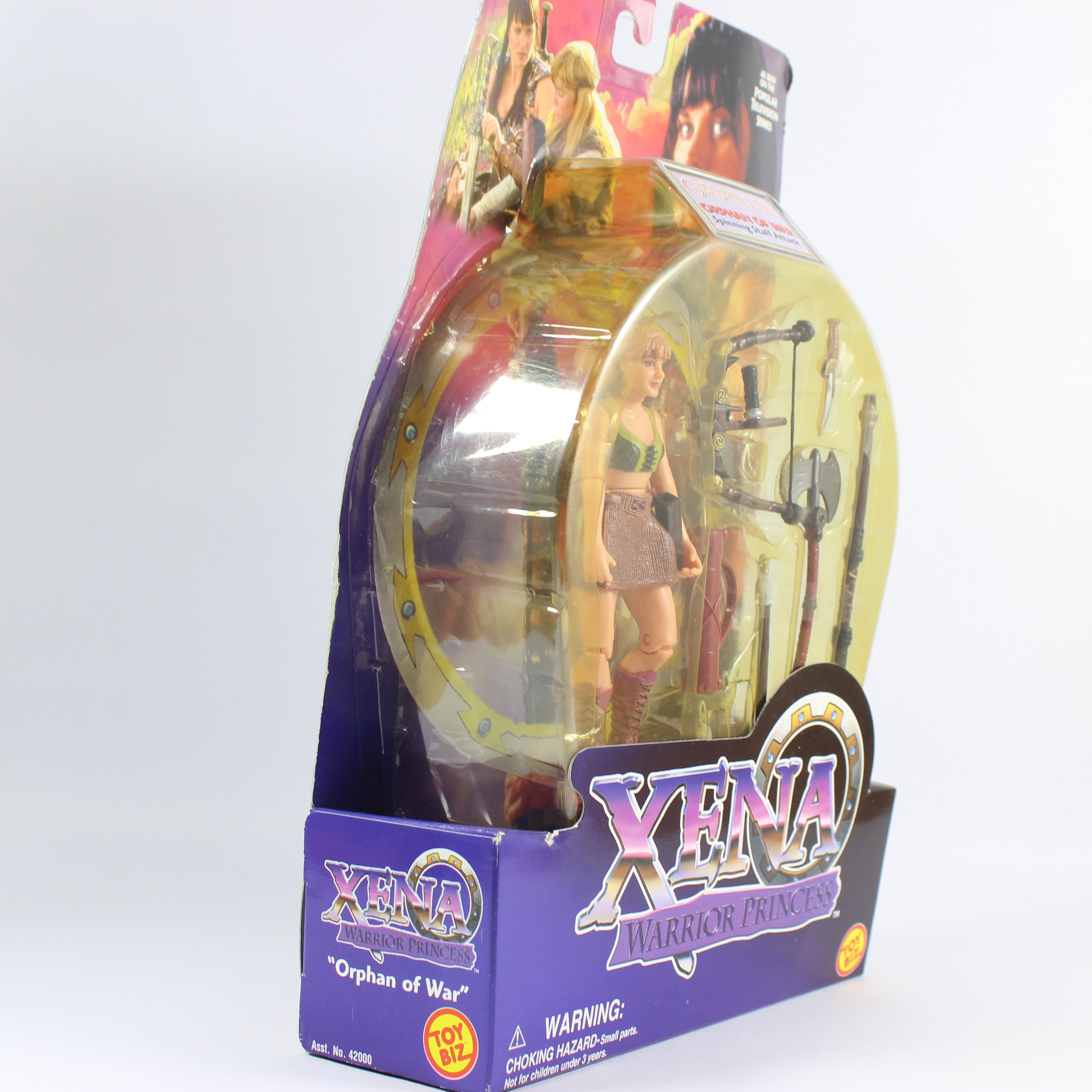 Gabrielle: Orphan of War (Spinning Staff Attack), Xena: Warrior Princess, Toybiz, 1998 - Image 3