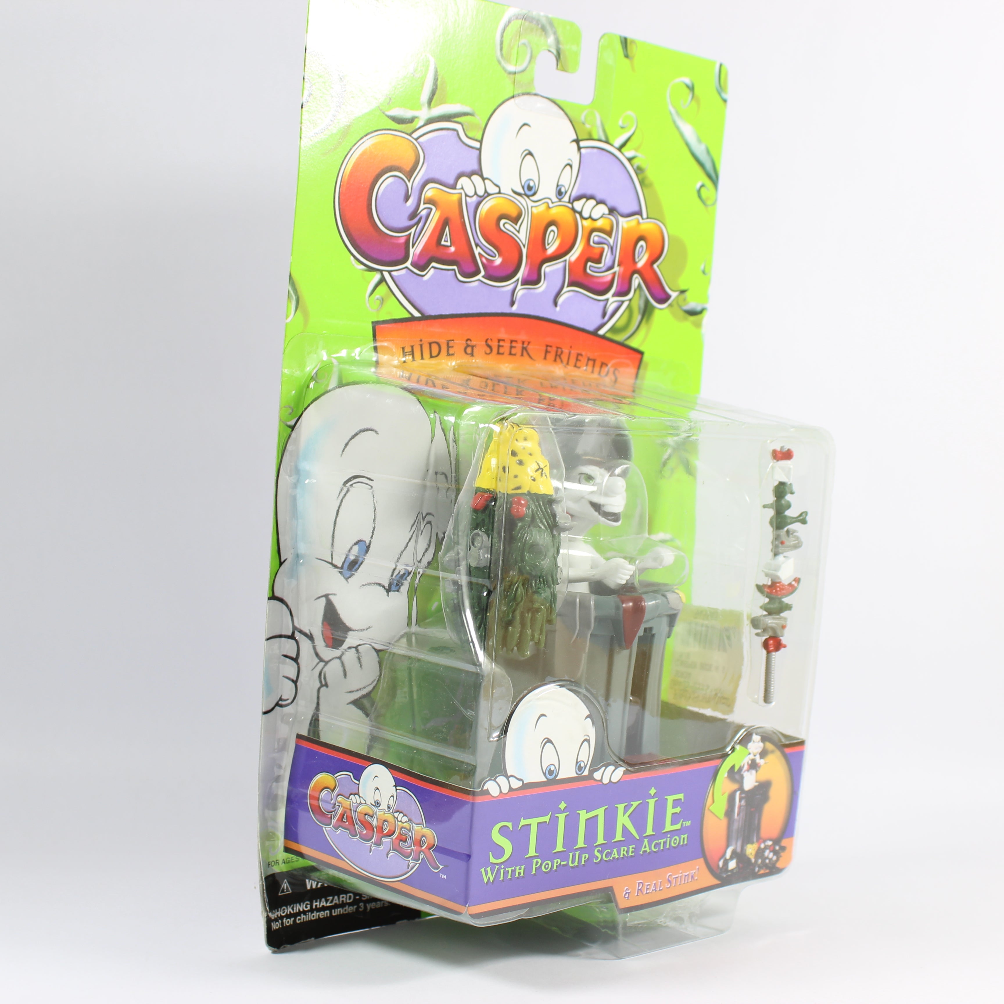 Hide and Seek Friends: Garbage Can Stinkie, Casper, Trendmasters, 1997 - Image 3