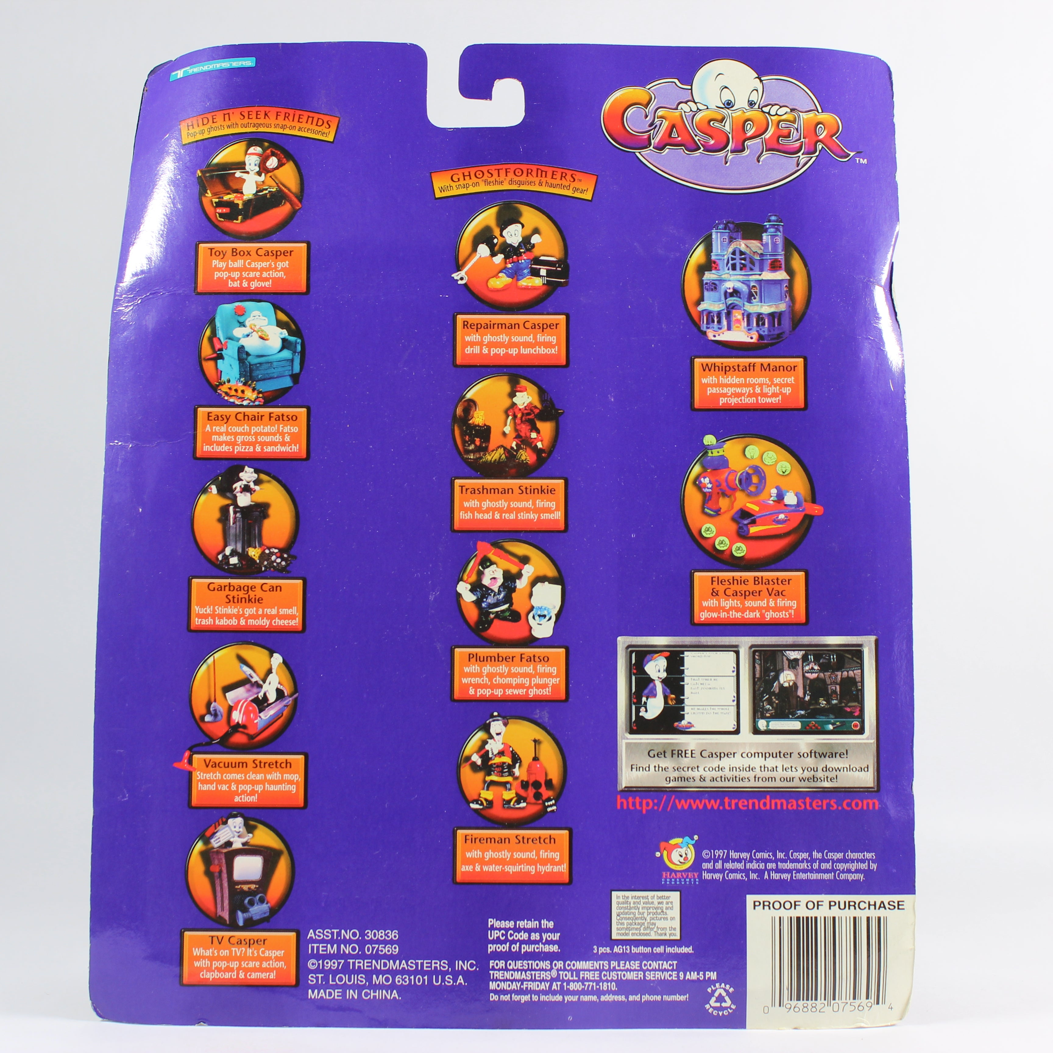 Ghostformers: Trashman Stinkie, Casper, Trendmasters, 1997 - Image 5