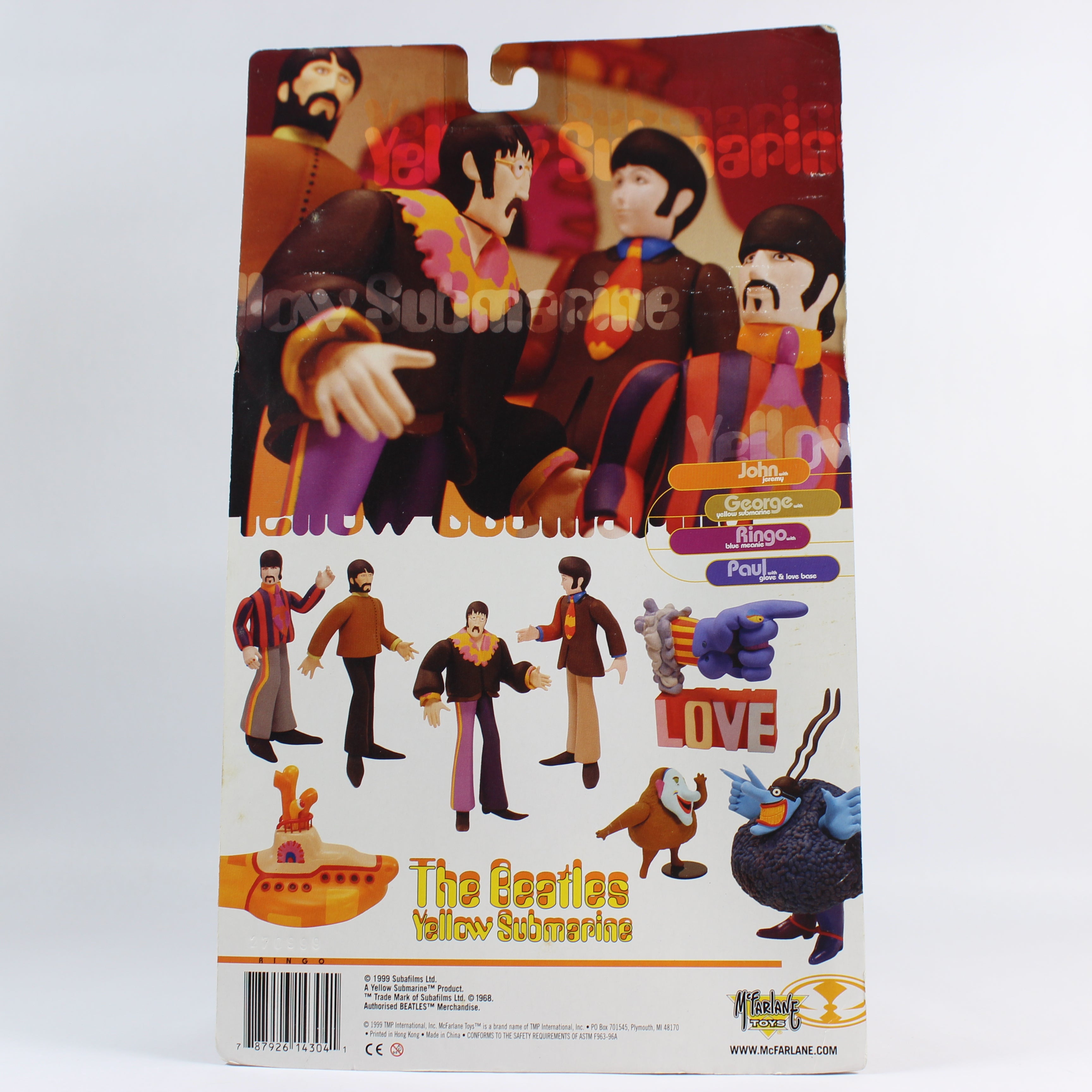 Yellow Submarine: Ringo with Blue Meanie, The Beatles, McFarlane Toys, 1999 - Image 6