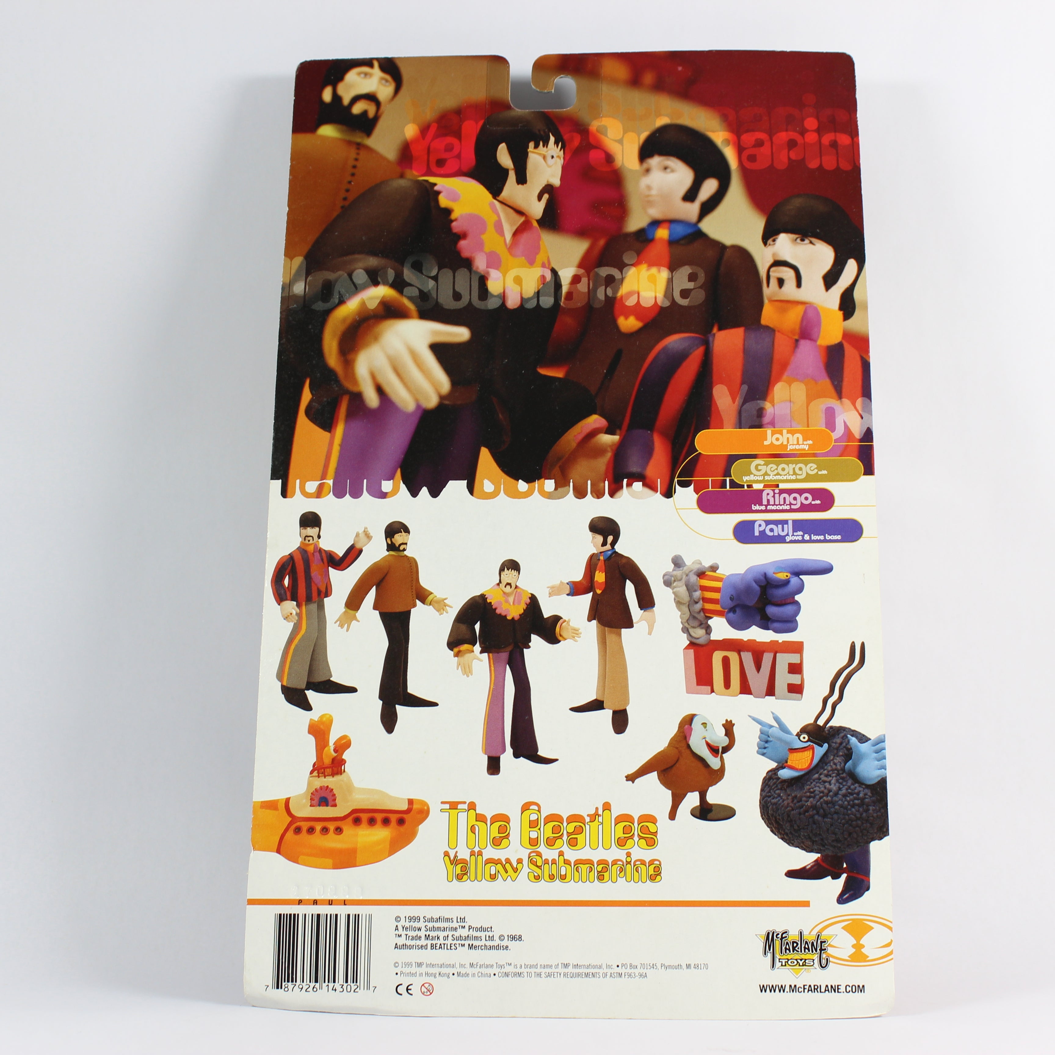 Yellow Submarine: Paul with Glove & Love Base, The Beatles, McFarlane Toys, 1999 - Image 5