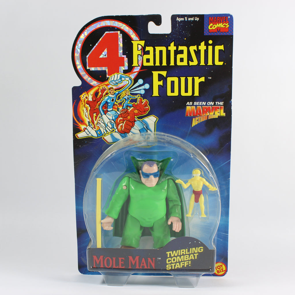 Fantastic Four: Mole Man with Twirling Combat Staff, Marvel Comics, Toybiz, 1994